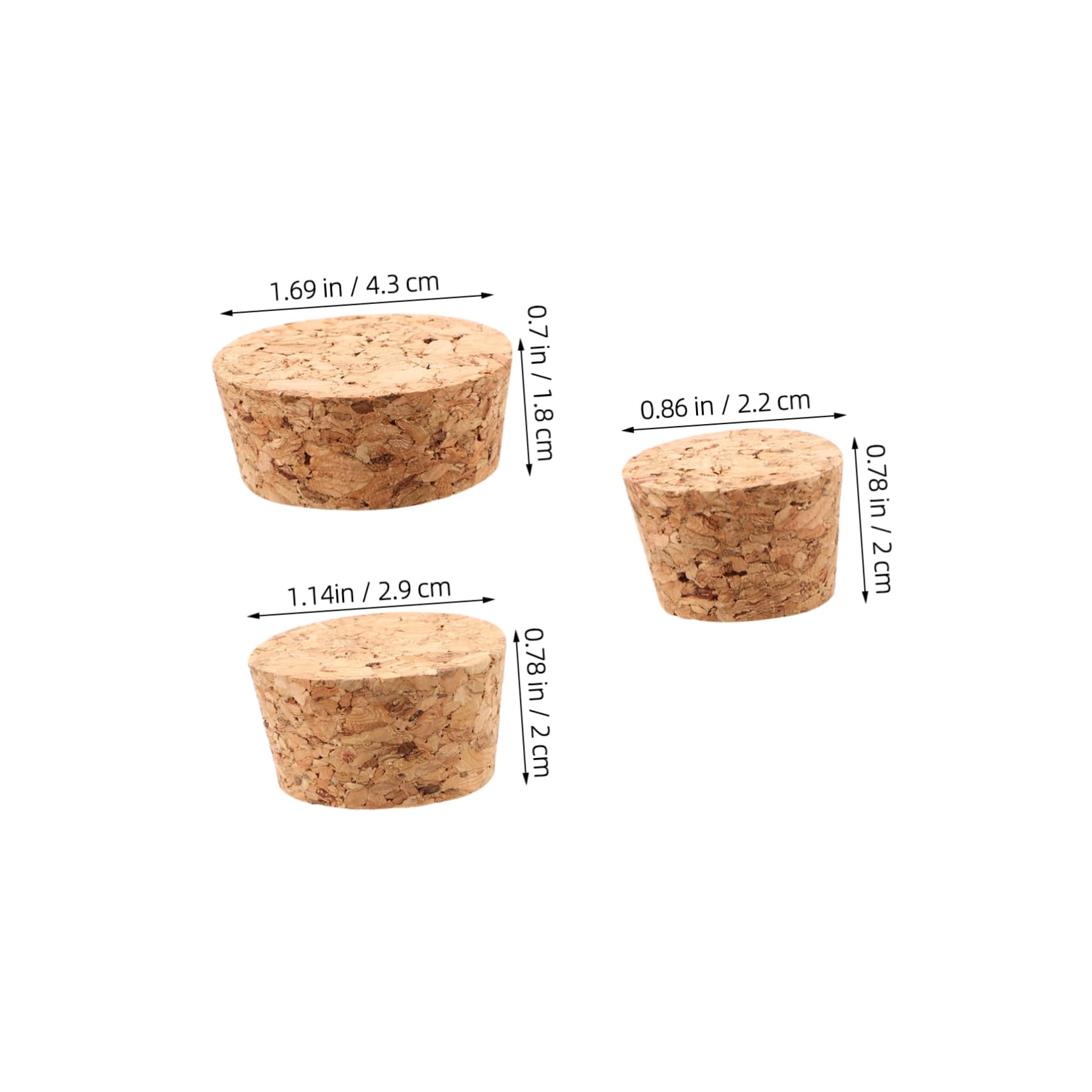 OFFSCH 40-pack Wine Bottle Cork Stoppers Sealers for Red Wine Bottles Cork Plugs Bulk Set of 40