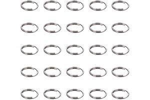 Pandahall Stainless Steel Split Rings (190 Pcs) - 8mm Jumper Ring