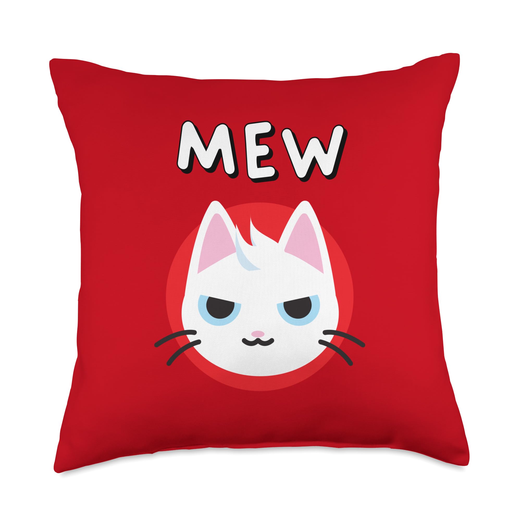 Amazon.com: MEW: The Cat Meme Coin Revolution Throw Pillow : Home & Kitchen