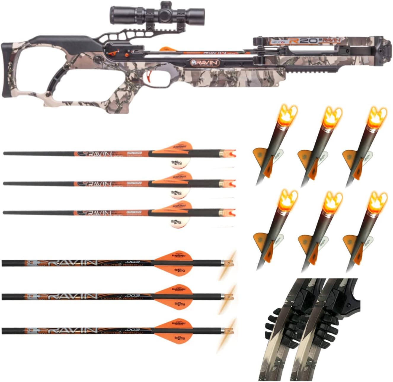 Ravin Crossbows R20 430 FPS Crossbow (Predator Camo) with