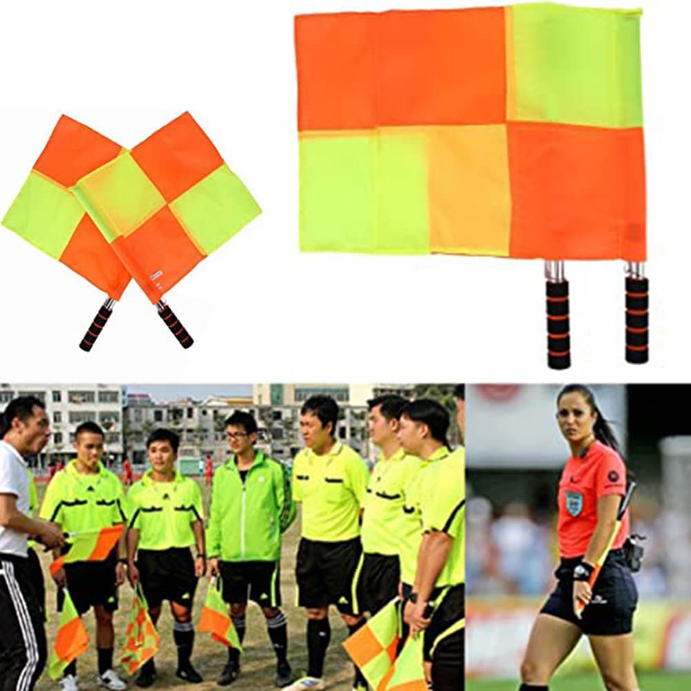 Amazon.co.jp: WiNwon 審判員 レフェリーフラッグ サッカー レフェリー