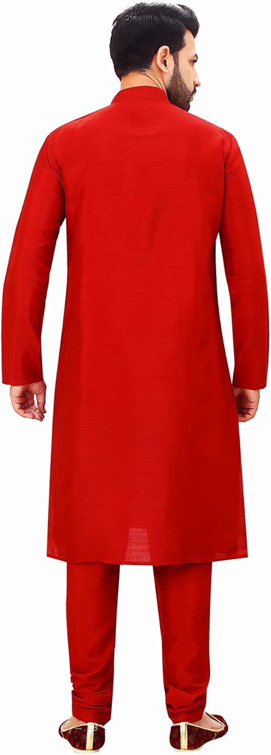 Tathastu Mens Silk Kurta Pyjama Set