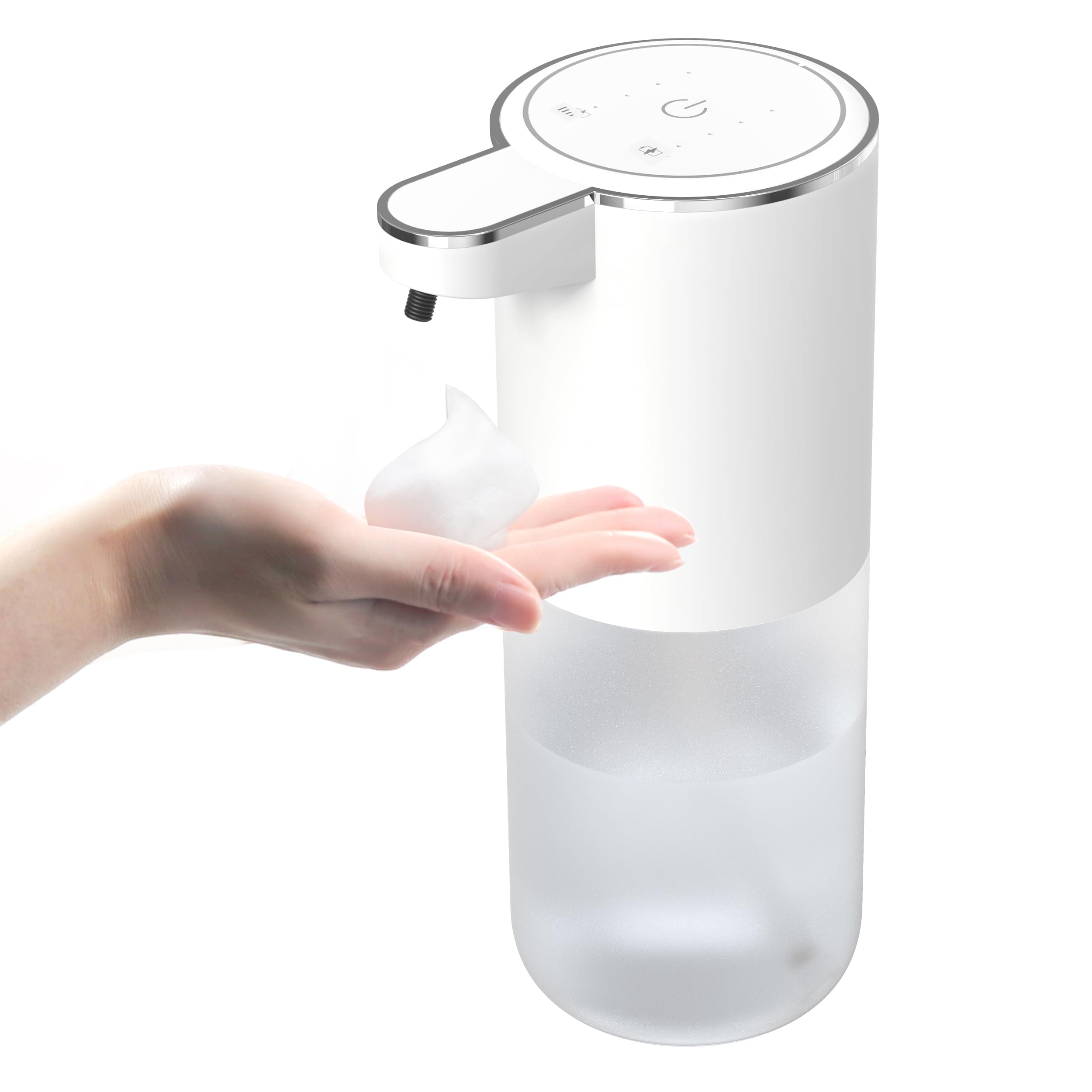 ソープディスペンサー ハンドソープ 自動 泡 吐出量4段階調 400ml 壁掛け…