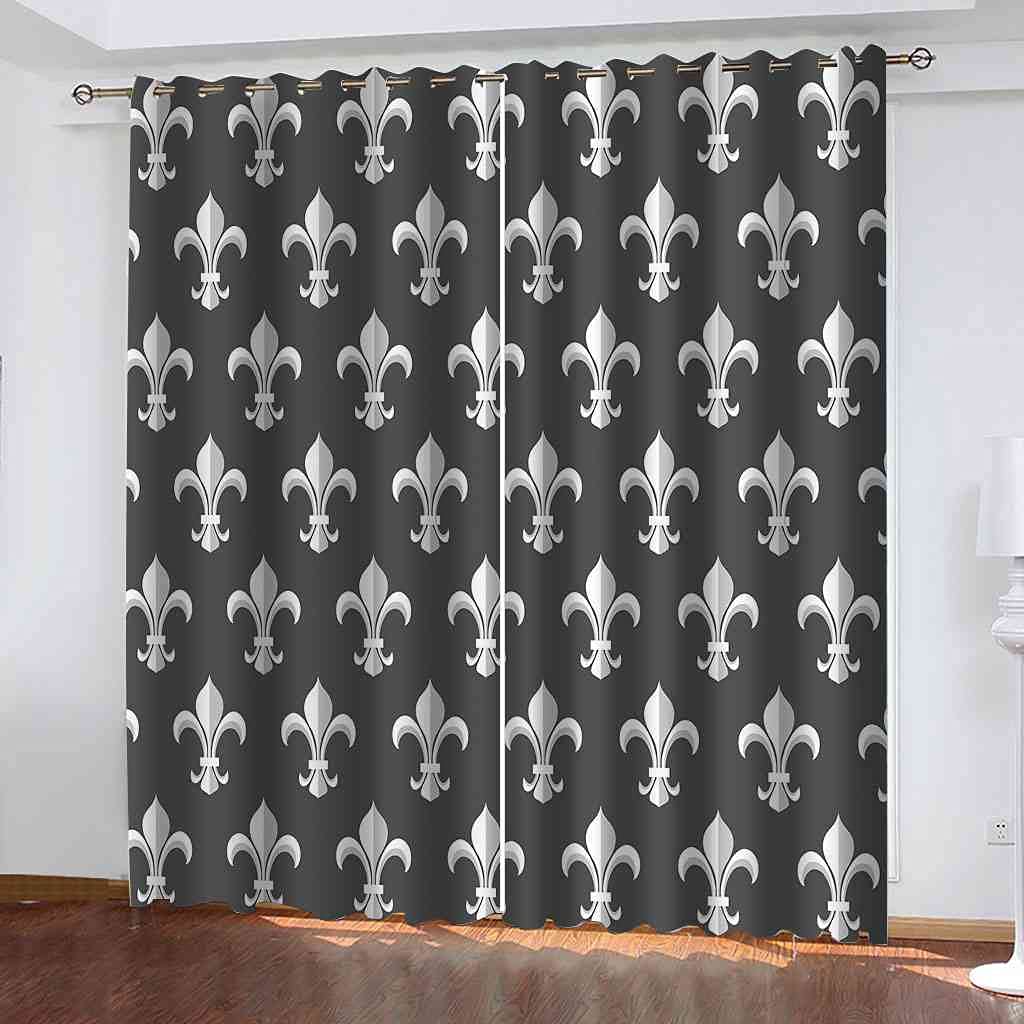 Rideaux occultants pour chambre d'enfant d'art sculpté blanc salon