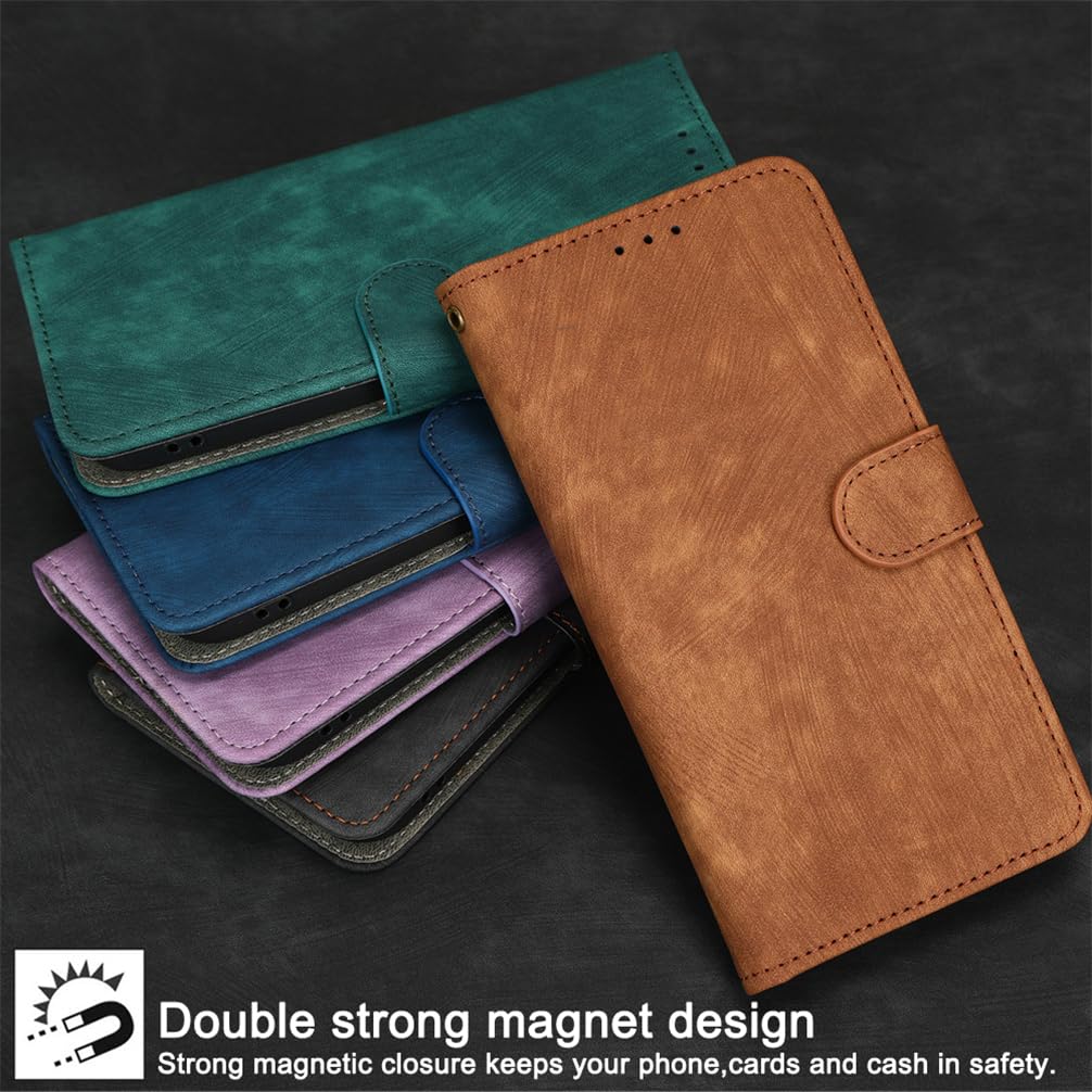 ILING Coque Pour DOOGEE Note 58, Rétro Peau Portefeuille PU