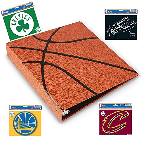 Hoopz 3-Ring Binder - Textured Basketball Binder - Basketball Card Binder
