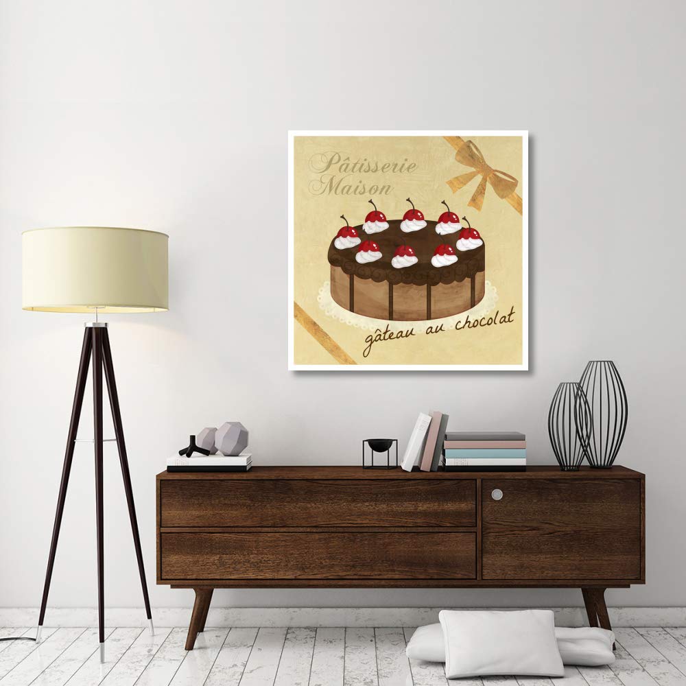 Oeuvres Italia Gateau au Papier chocolat-Art-42 x42