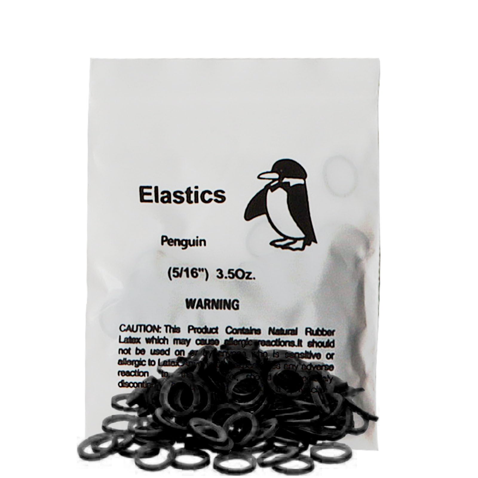 LA MIERE Non latex 100P Black Orthodontic Elastics Dental Rubber Bands Intraoral Black Elastic Bands (Light, 3.5 Oz, 5/16" (8mm))