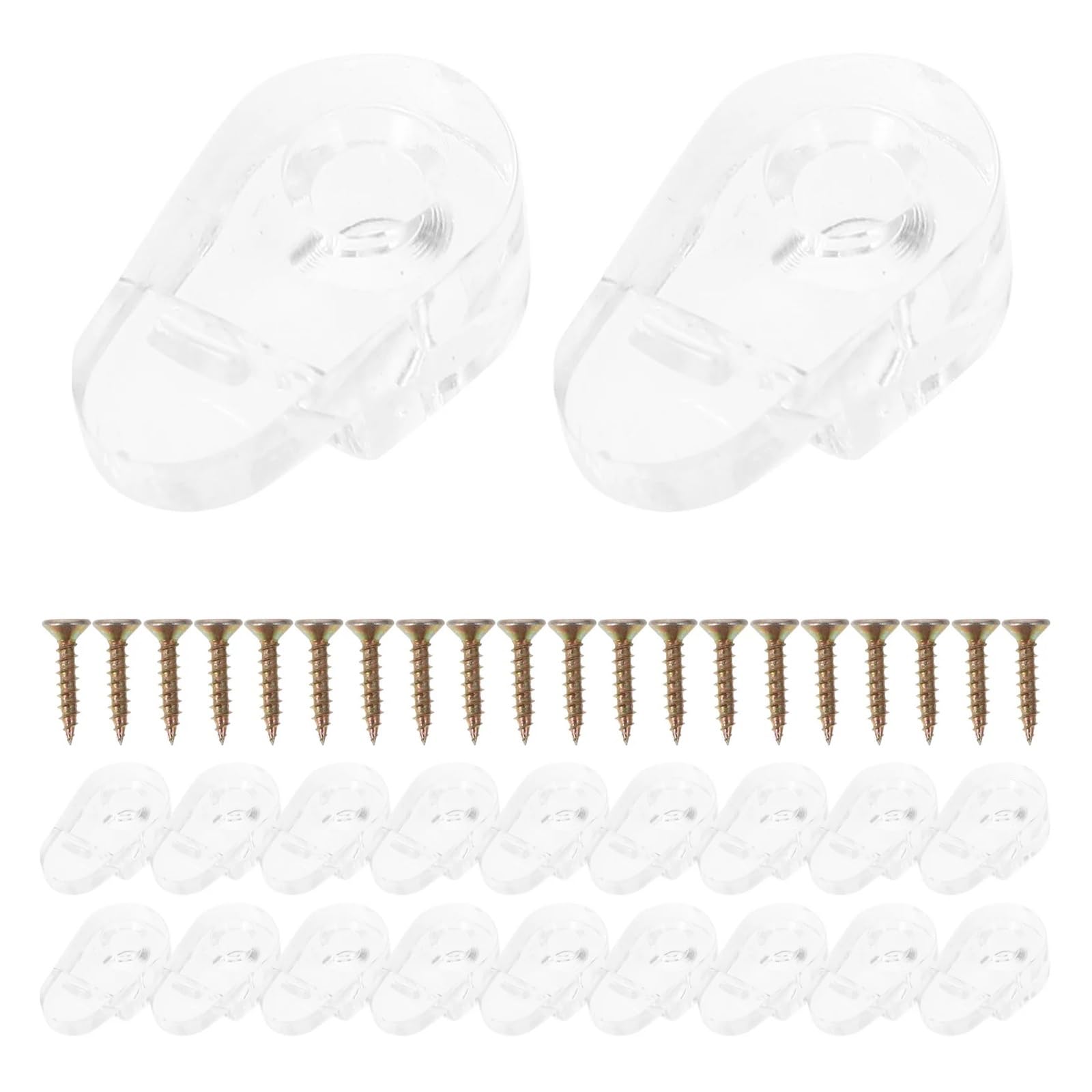 80Pcs Glass Panel Clips Secure Fastening Brackets for Mirror Cabinet Door Acrylic Wood Mounting Hardware Fixings