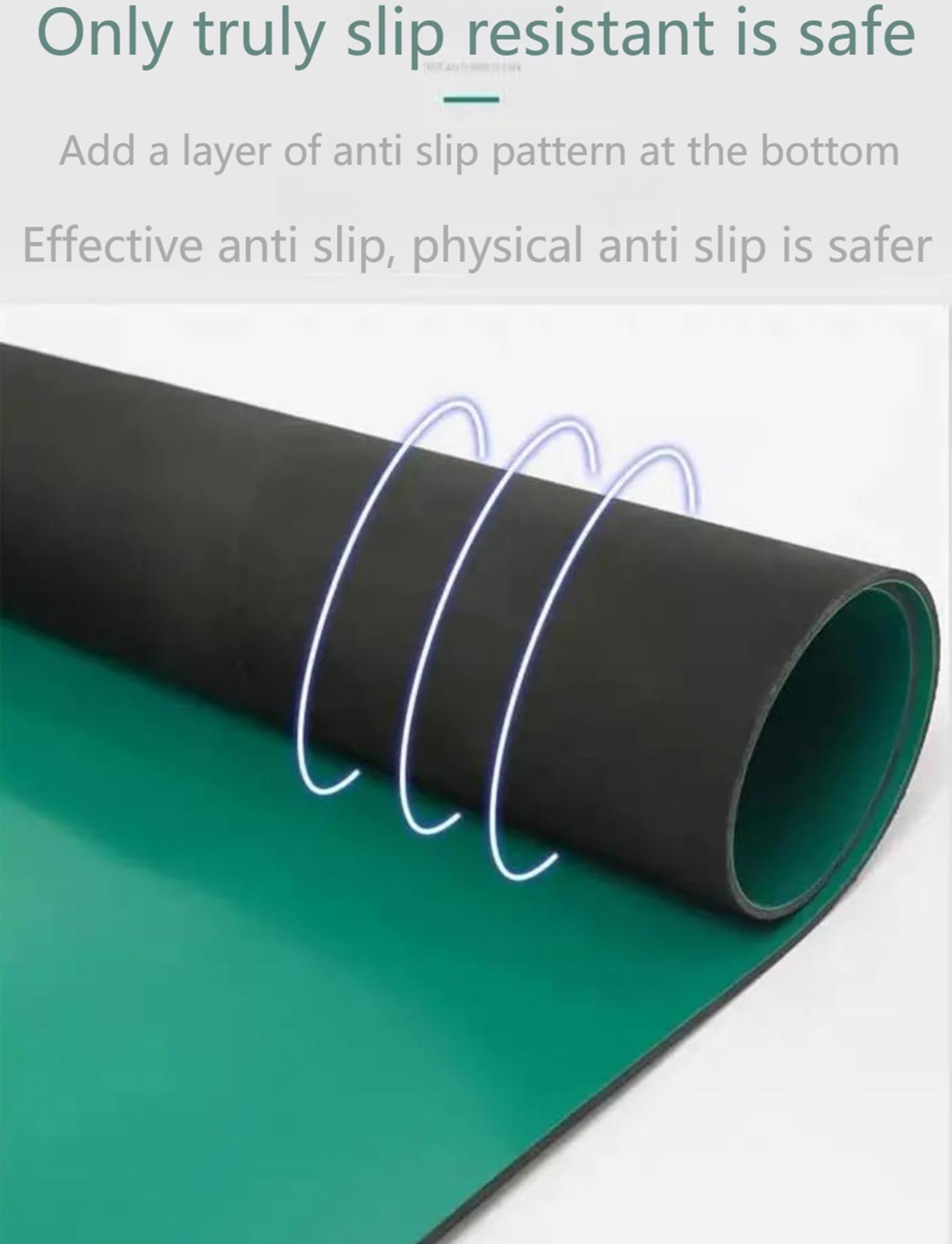 Tappetino antiscivolo per banco da lavoro in PVC, copertura statica resistente per manutenzione e protezione
