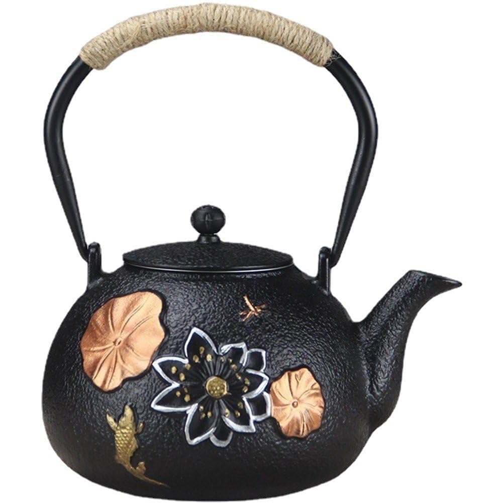 Théière en Fonte Style Japonais 1,2 Litre | Le Cadeau Idéal pour Amateurs de Thé