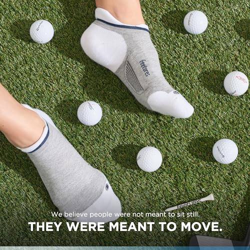 Image of Feetures Elite Golf Max Cushion Tab Ankle Socks - Sport Sock with Targeted Compression