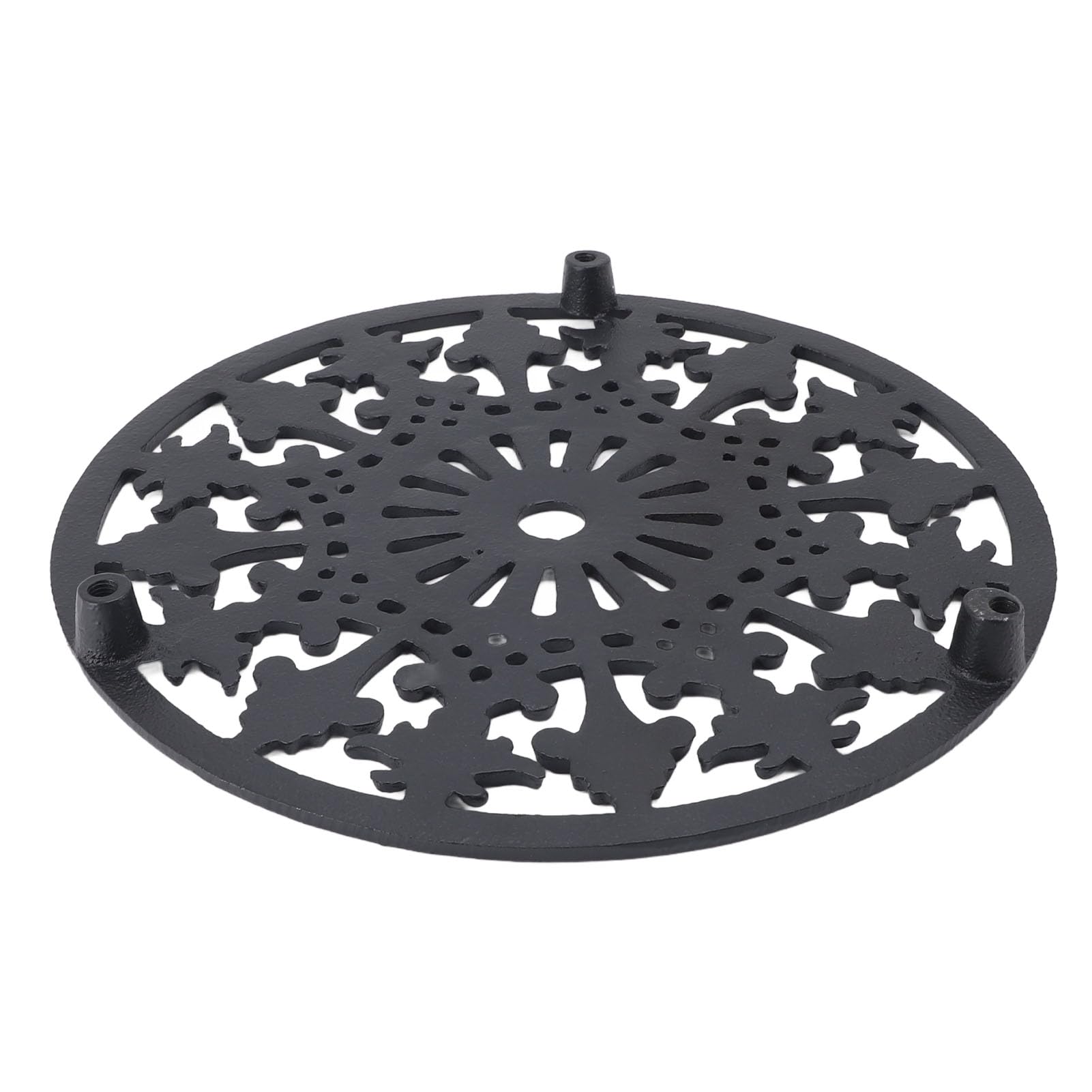 Piarktoy Dessous De Plat Rond En Fonte 17cm - Isolation Thermique Vintage Pour Cuisine Et Table Dessous De Plat Fonte Ronde 17cm