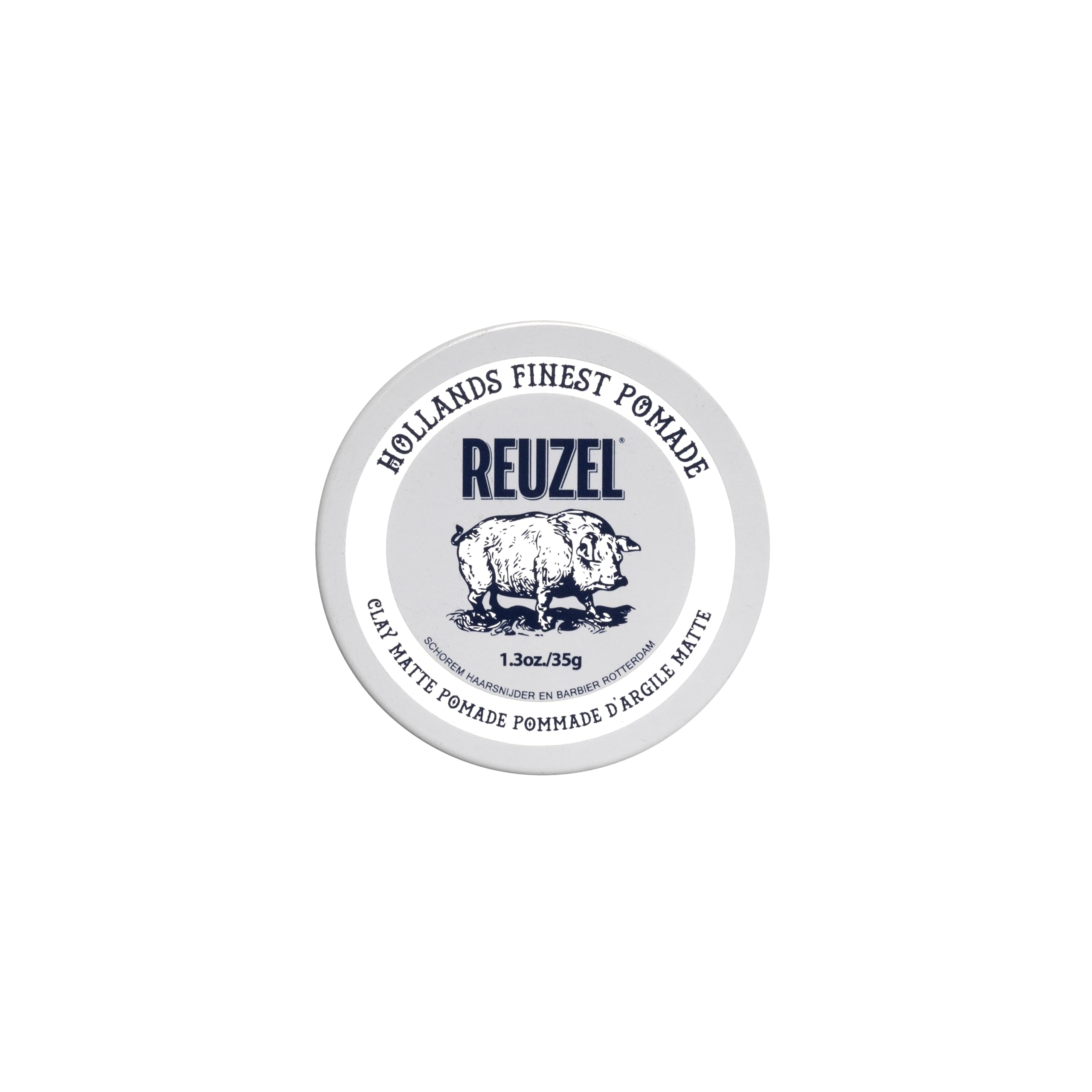 Reuzel Clay Matte Pomade, Men's Concentrated Wax Formula With Natural And Organic Hold