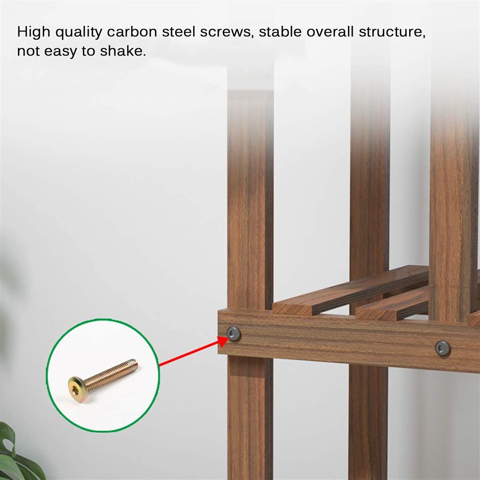 Support pour plantes en bois pour balcon, jardin, bonsaï