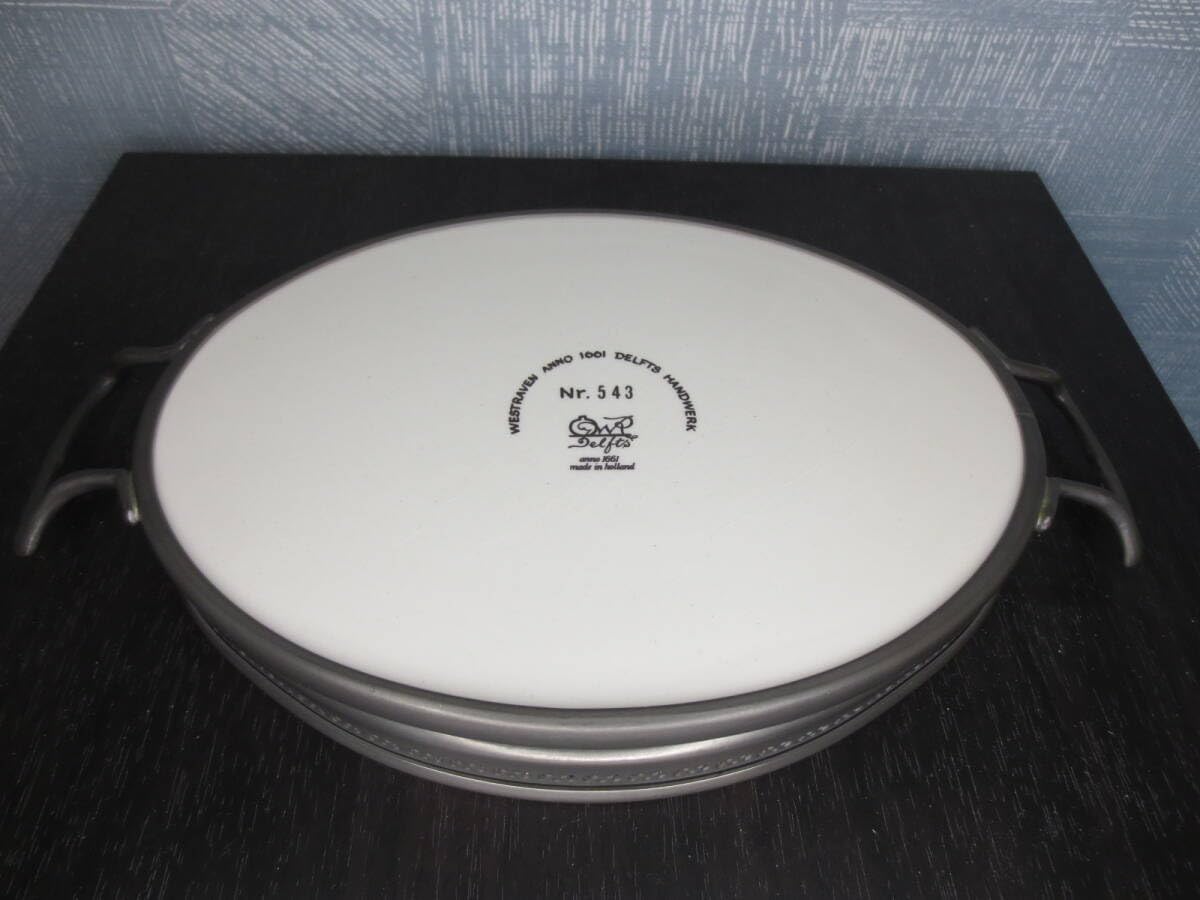 Amazon.co.jp: トレートレイ盆絵皿陶器風車デルフトオランダ製