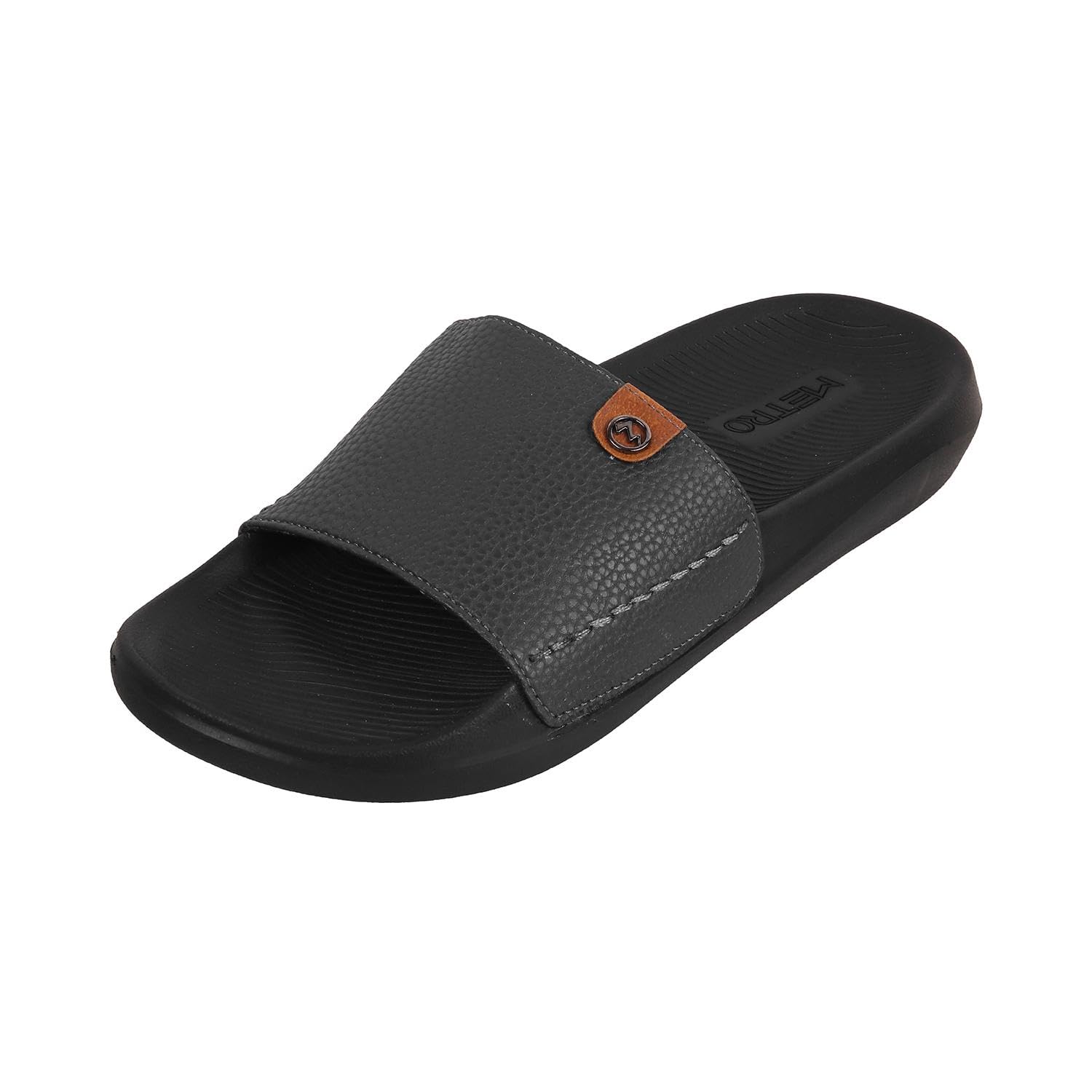 Metro Men Grey Sythetic Leather Slider UK/8 EU/42 (207-34) (B0CPTFCW2J) Amazon Price History, Amazon Price Tracker