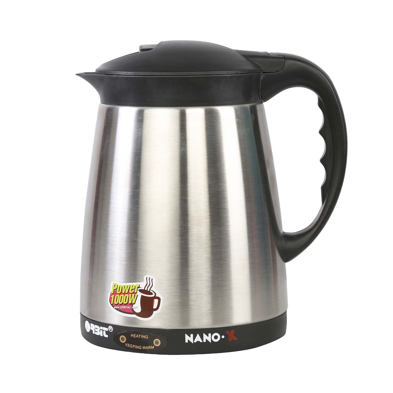 Orbit Nano X 1.2-Litre Electric Kettle (Silver/Black)-image-12