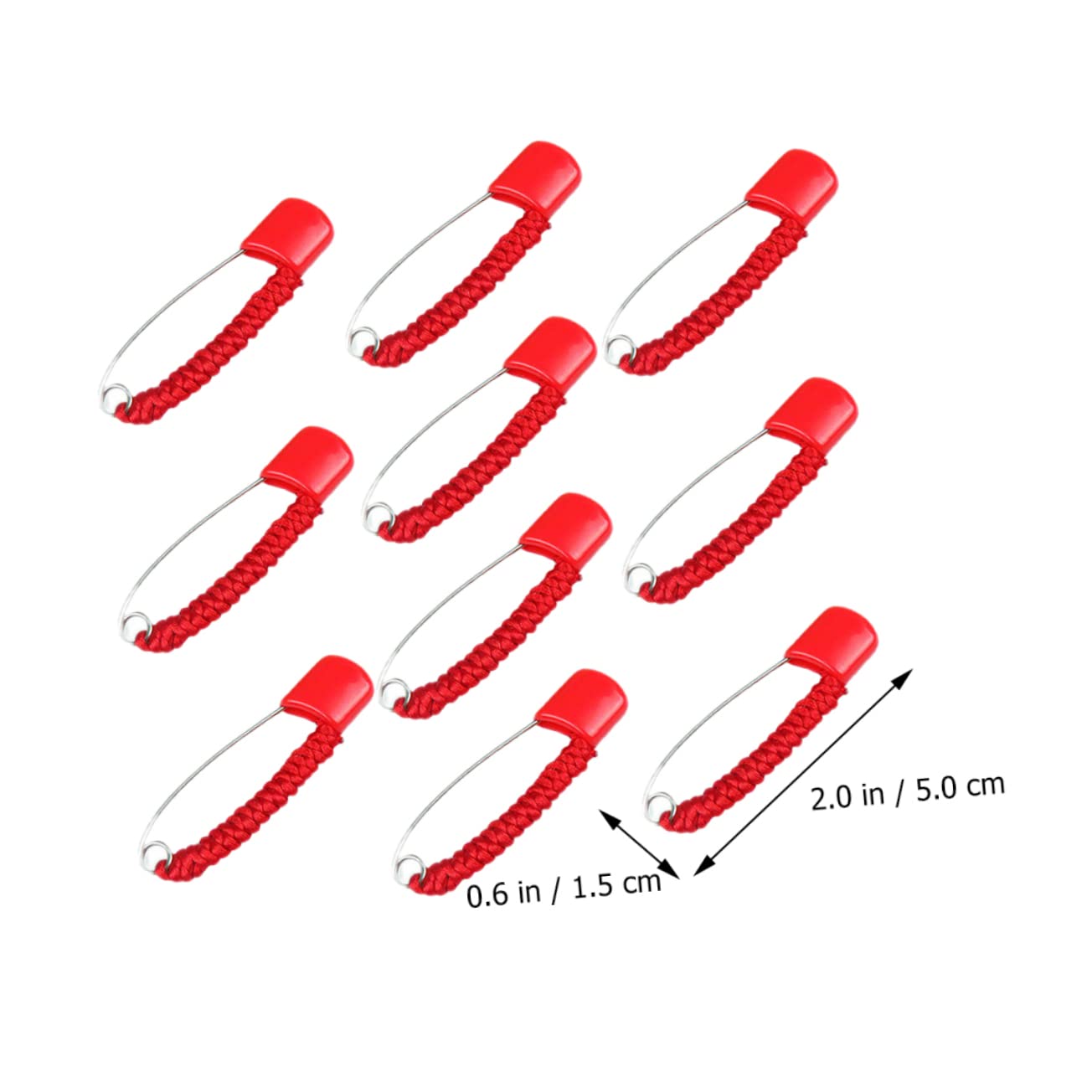 VILLCASE 20 Pcs Safety Pin Toddler Brooch Maternity Jeans Kids Clothes Brooches Girls Accessories Red Toddler Sweater Multi Brooches Shirt Pins Blouse Badge Sewing Lucky Iron Diaper Child