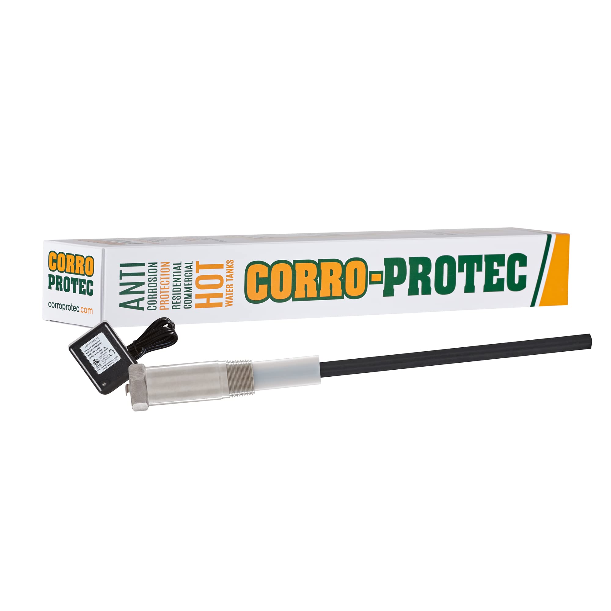 Corro-Protec™ Powered Anode Rod for Water Heater, 20-Year Warranty,  Eliminates Rotten Egg/Sulfur Smell within 24 hours, Stops Corrosion and  Reduces Limescale, Electrical Anode Rod Made of Titanium - - Amazon.com