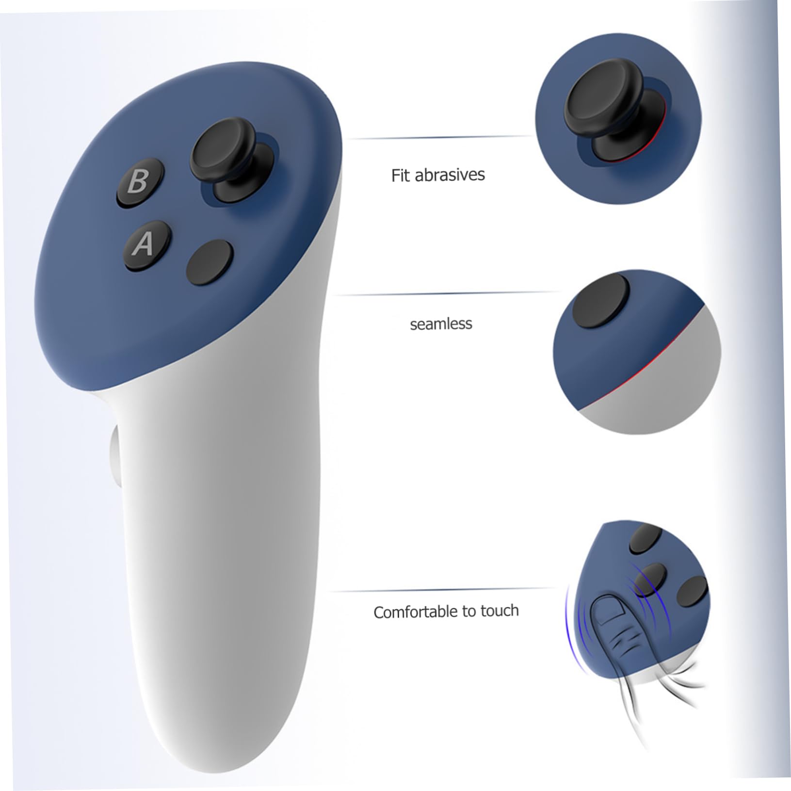 jojofuny 5sätze Gaming Controller Cover Für Ergonomische Handgriffabdeckung Schützende Hülle Einfache Installation Stilvolles Design Perfekter Ersatz Für Vr-Controller