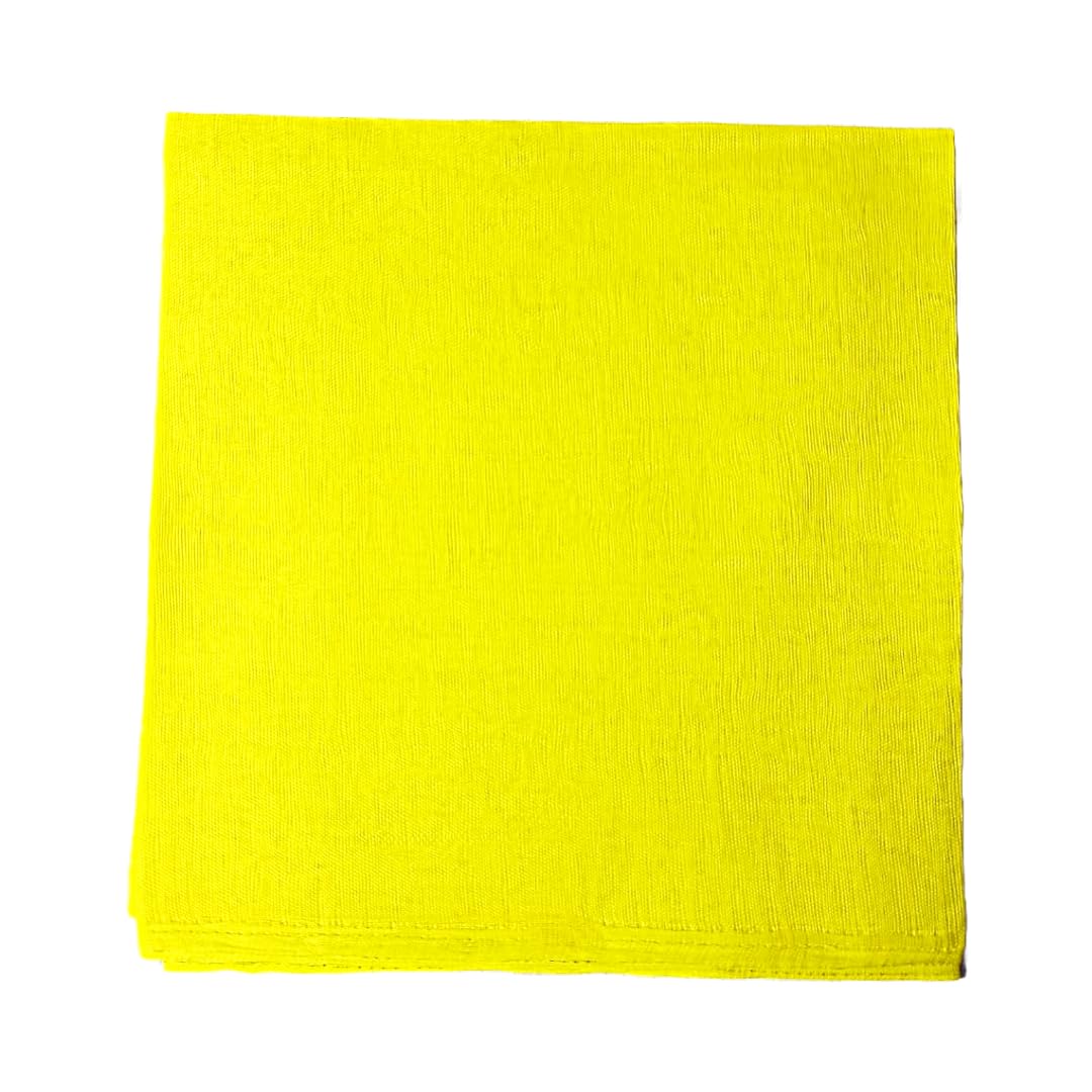 Luxmiramna -Plain Yellow Color Altar Pooja Cloth for Pooja/Chowki/Temple/Hawan/Vaidi or Other Religious Rituals - Synthentic Fabric Peela Kapda sawa Meter (Size - 1.25 M) (Yellow, 1.25 M)