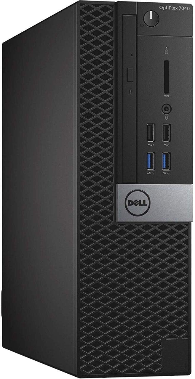 Dell Optiplex 7040 SFF Small Form Factor Desktop, Intel Quad Core i5-6500 3,2 GHz bis zu 3,6 GHz, 8 GB RAM, 256 GB SSD, 4 K Support, QWERTY Keyboard, Win11 Pro (Generalüberholt)