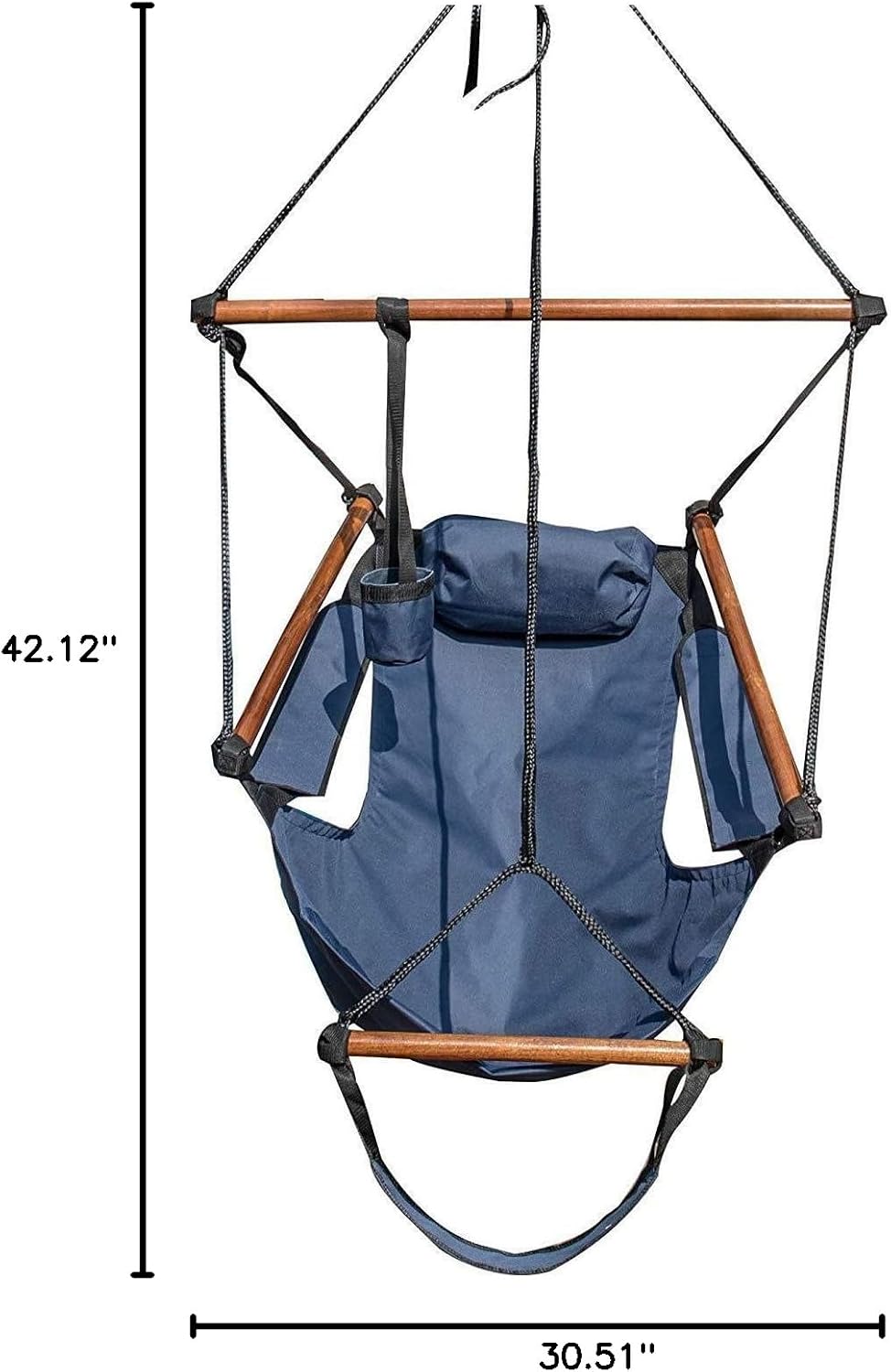 Hammock Hanging Chair Air Deluxe Outdoor Chair Solid Wood 250lb