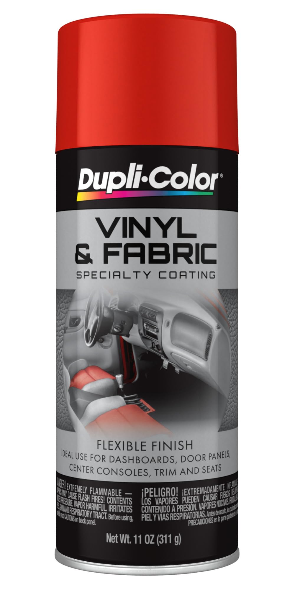 Dupli-Color Vinyl &amp; Fabric Spray, Red, 11 oz