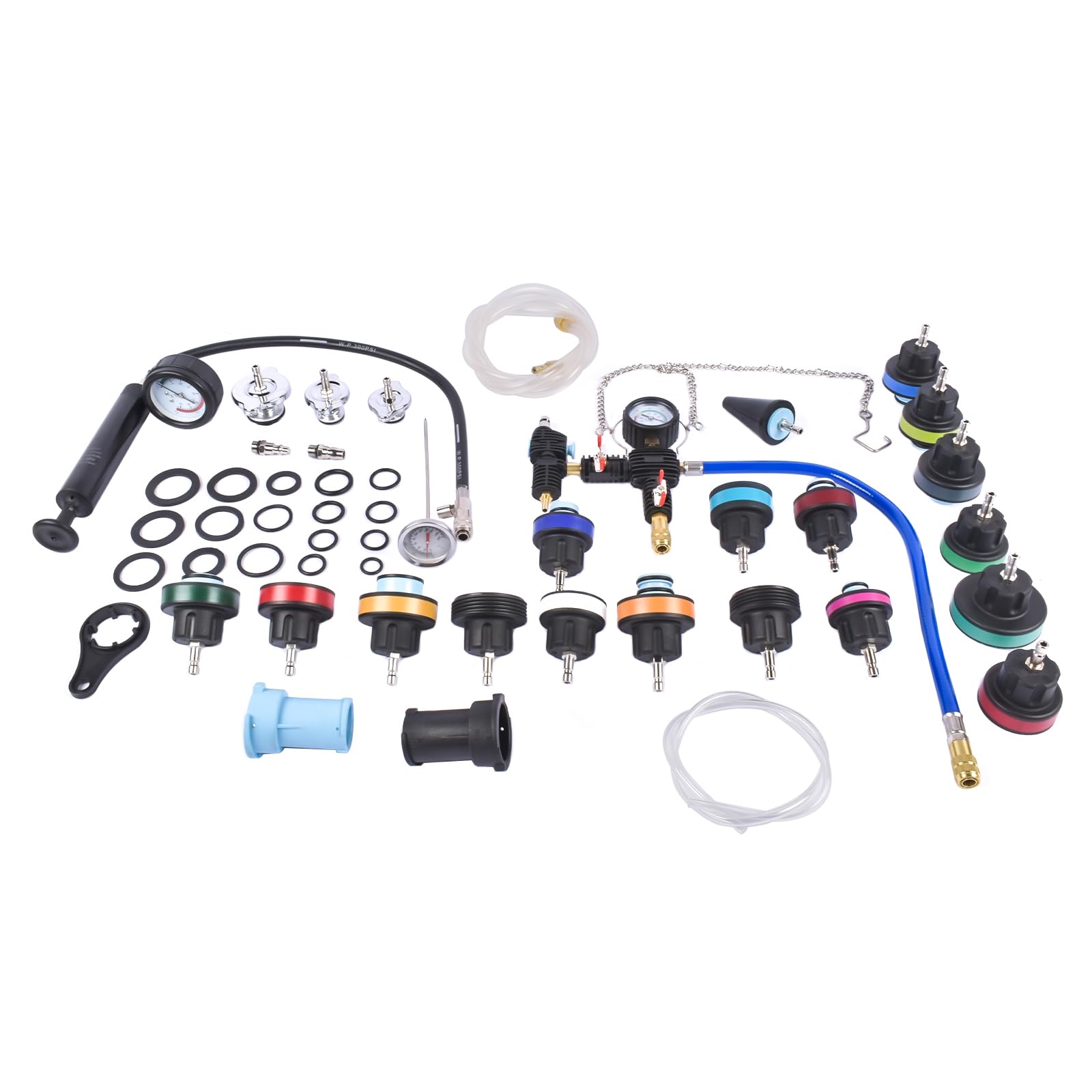 Universale Radiatore Pressione Tester Kit 31 Pezzi per Auto Sistema di Raffreddamento Test
