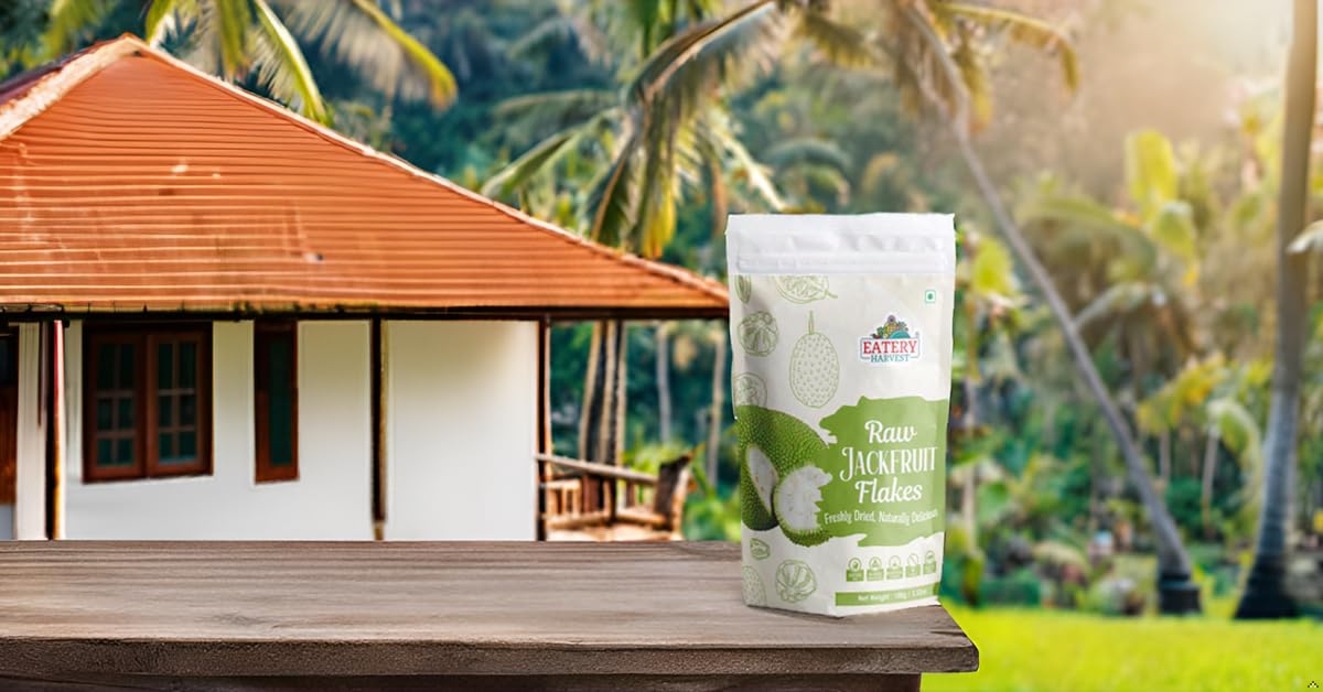 EATERY HARVEST by Saipro Raw Jackfruit Flakes, 100g, Katahal Gluten-Free No Added Sugar, Plant-Based Meat Substitute, Diabetic Friendly-Healthy Lifestyle Sourced from kerala- For jackfruit flour roti| Nachos| waffles |sweets|cake, No added preservatives - Image 3 thumbnail