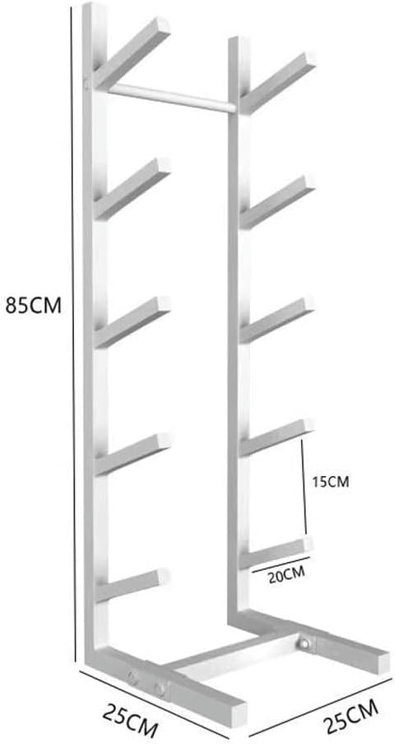 LIEOWYD Floor-Standing Snowboard Rack, Metal Snowboard Storage Rack, Sample Board Display Rack, Sports Mat Storage Rack