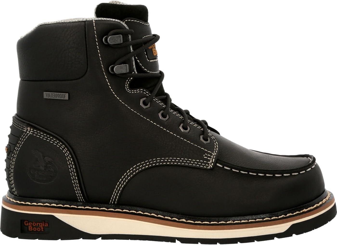 Georgia Boot Men's AMP LT Wedge Waterproof Moc-Toe Work Boots