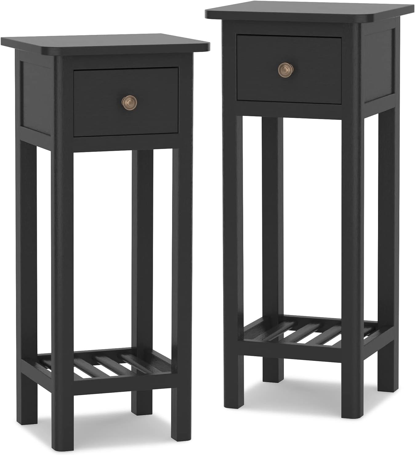 Tangkula Narrow Side Table, Small End Table for Small