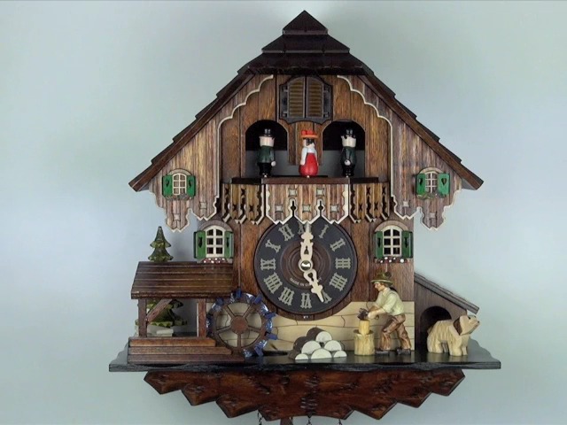 Amazon.com: Engstler Adolf Herr Quartz Cuckoo Clock - The Busy