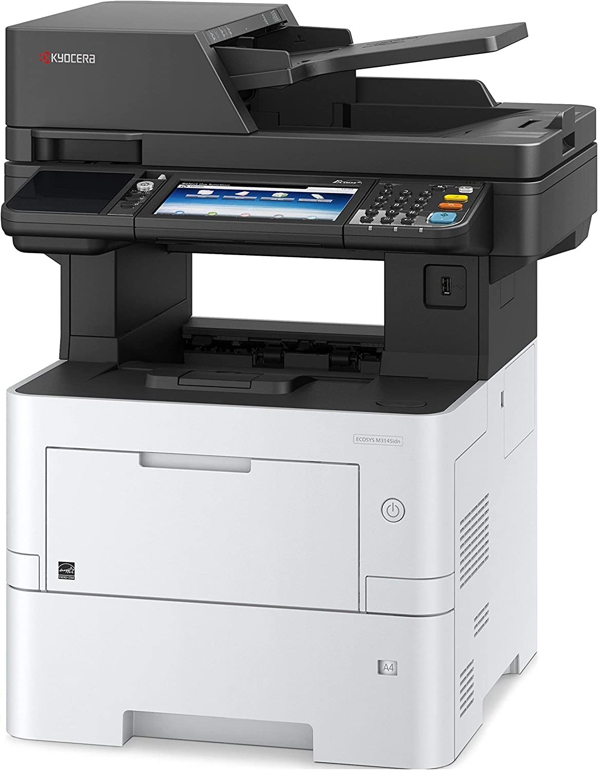 Kyocera System ochrony klimatu Ecosys M3145idn wielofunkcyjny system czarno-biały: drukowanie, kopiowanie, skanowanie. W zestawie funkcja druku mobilnego