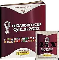 Vista 10 de Panini Serie de pegatinas oficiales de la Copa Mundial de la FIFA Qatar 2022 (50 bolsas de calcomanías)