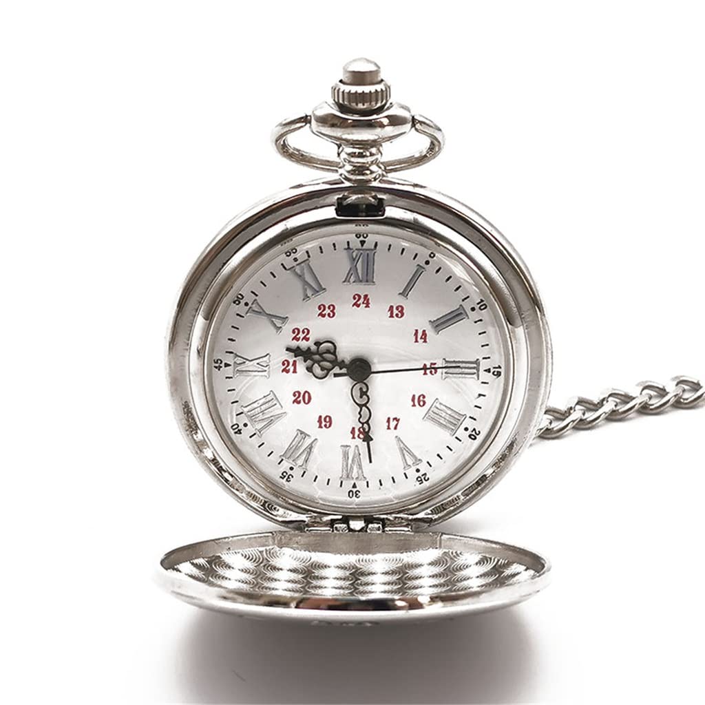 Reloj de Bolsillo de Cuarzo con Letras Vintage, Reloj de Regalo for Mujer y Hombre, el Mejor Reloj de Bolsillo de Regalo Unisex