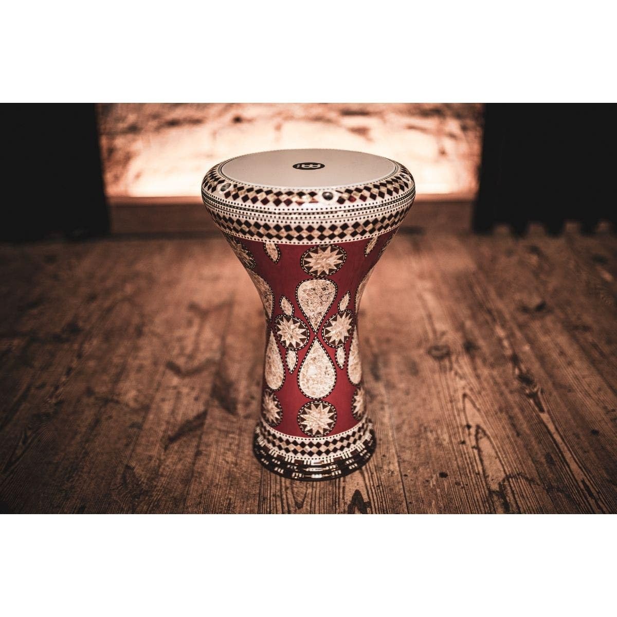 Meinl Percussion Artisan Series Doumbek – Tamburo a Mano Grande – Pelle Sintetica – Diametro 8.75 Pollici – Aluminum, Mosaic Imperial (AEED2)