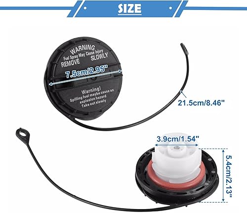 Miniatura 4 de Tapa de llenado del tanque de combustible de gasolina compatible con Subaru Legacy Outback Tribeca 2005-2009 OE # 42031AG00A