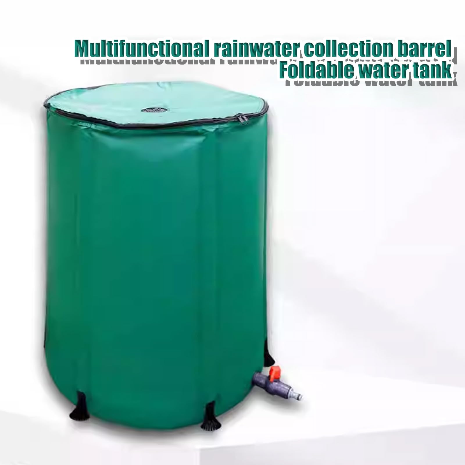 Barile per la Raccolta dell'Acqua piovana da 1000 Litri, Serbatoio di stoccaggio dell'Acqua, barile per la Raccolta dell'Acqua piovana Nera per Uso in Giardino
