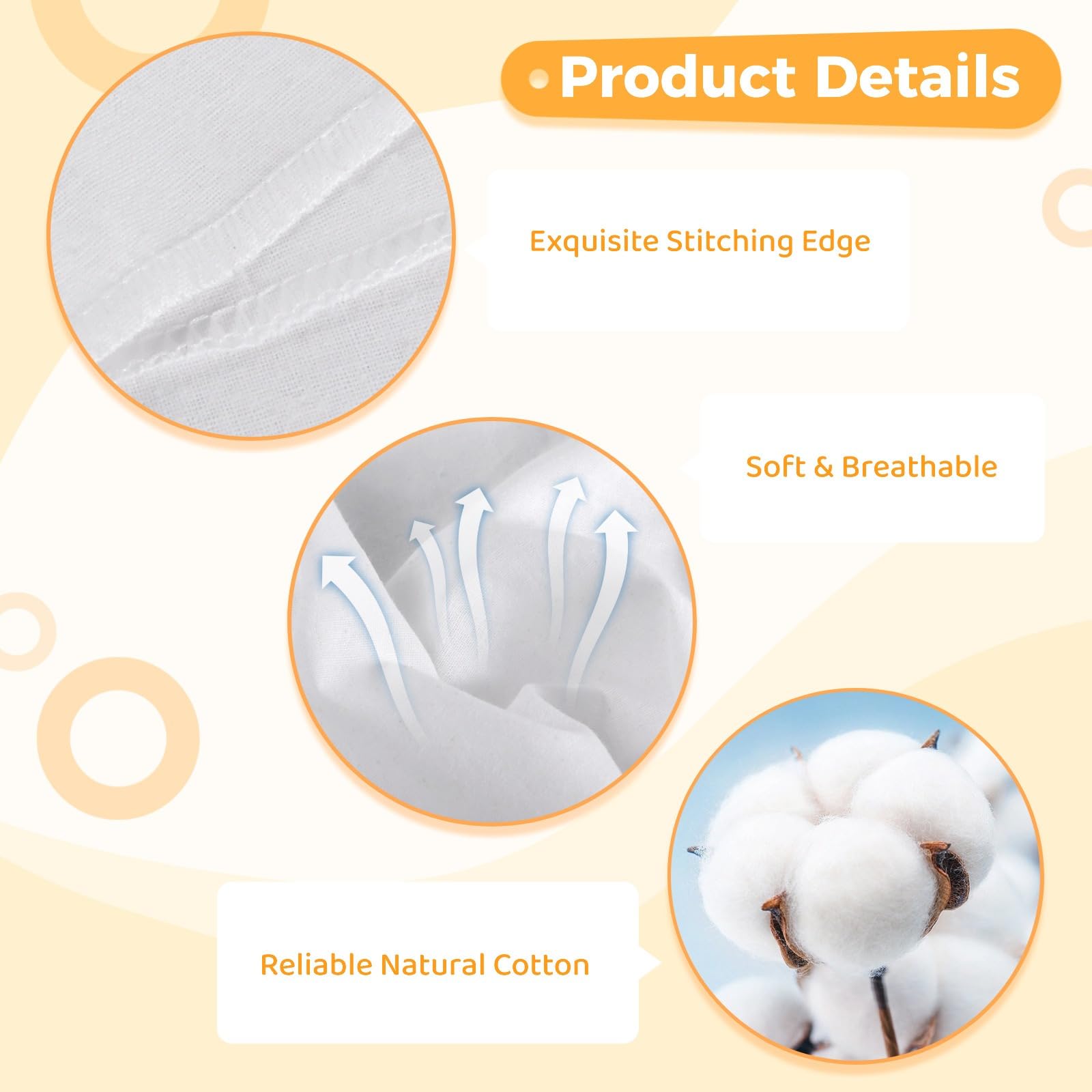 Lot de 24 bandanas en coton blanc, 50,8 x 50,8 cm, pour teinture sur nœuds, couvre-chefs