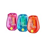 Bostitch Office Pencil Sharpener, Twist-N-Sharp, Easy Open Tray, Perfect for Kids, Works with Colored Pencils & Makeup Pencils, 3-Pack – view 1