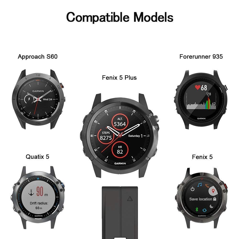 NotoCity für Fenix 6 pro/5 plus Armband, Quickfit 22mm für Fenix 6/7/8 47mm/5/7 pro/E 47mm, Armband 22mm für Forerunner 935/945/965, Epix 2, Instinct, Approach S60 Uhrenarmband(7 Stück)