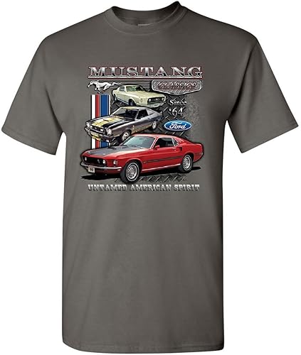 Miniatura 8 de Ford Mustang Classics Camiseta Muscle Car Untamed American Spirit Tee Shirt