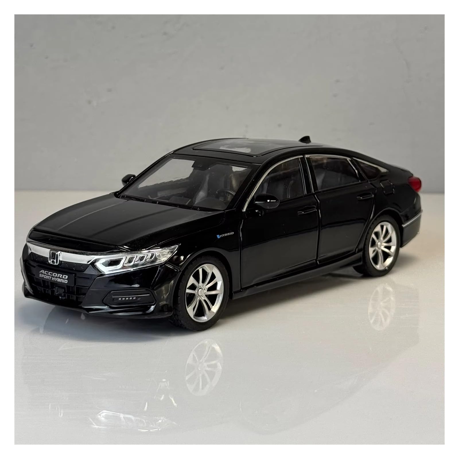 1:24 Per Accord Lega Metallo Pressofuso Modello Di Auto Collezionabile Hobby Decorazione Regalo(Black,With box)