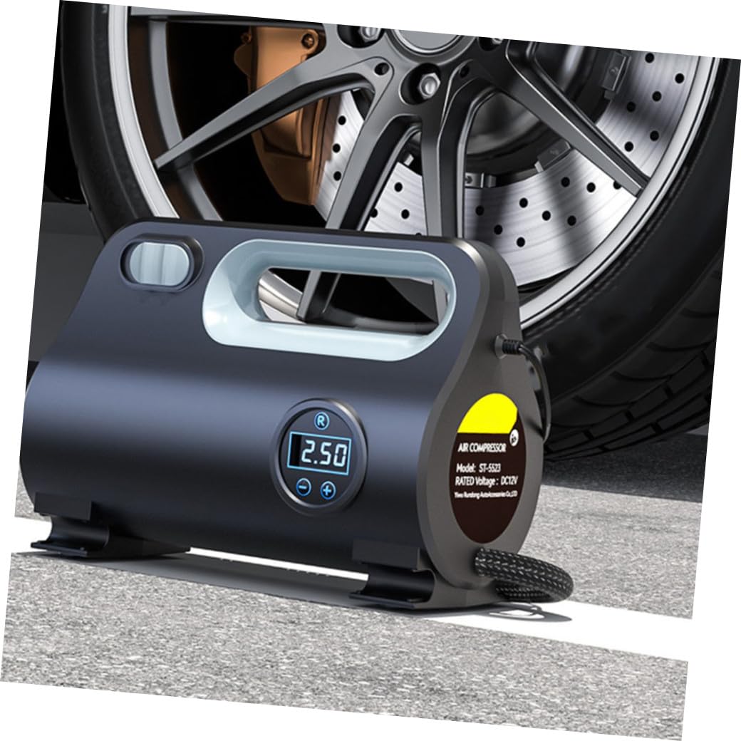 Ciieeo Compressore Aria Portatile per Auto 120w Dc12v Nero ABS