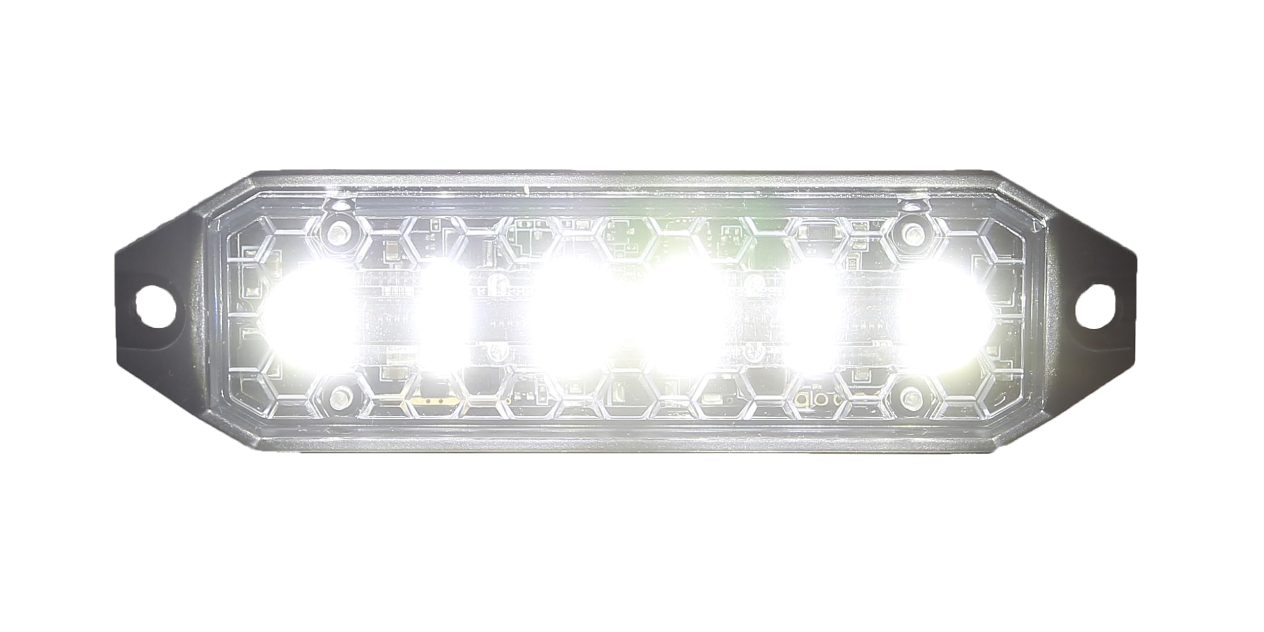 Sponsored Ad – UT02 Ultimate Thin Surface Mount Warning Emergency Strobe Grille Light Head [SAE class 1] for Police Car Ambulance and Tow Truck Construction Vehicle Amber Blue Red White (White)