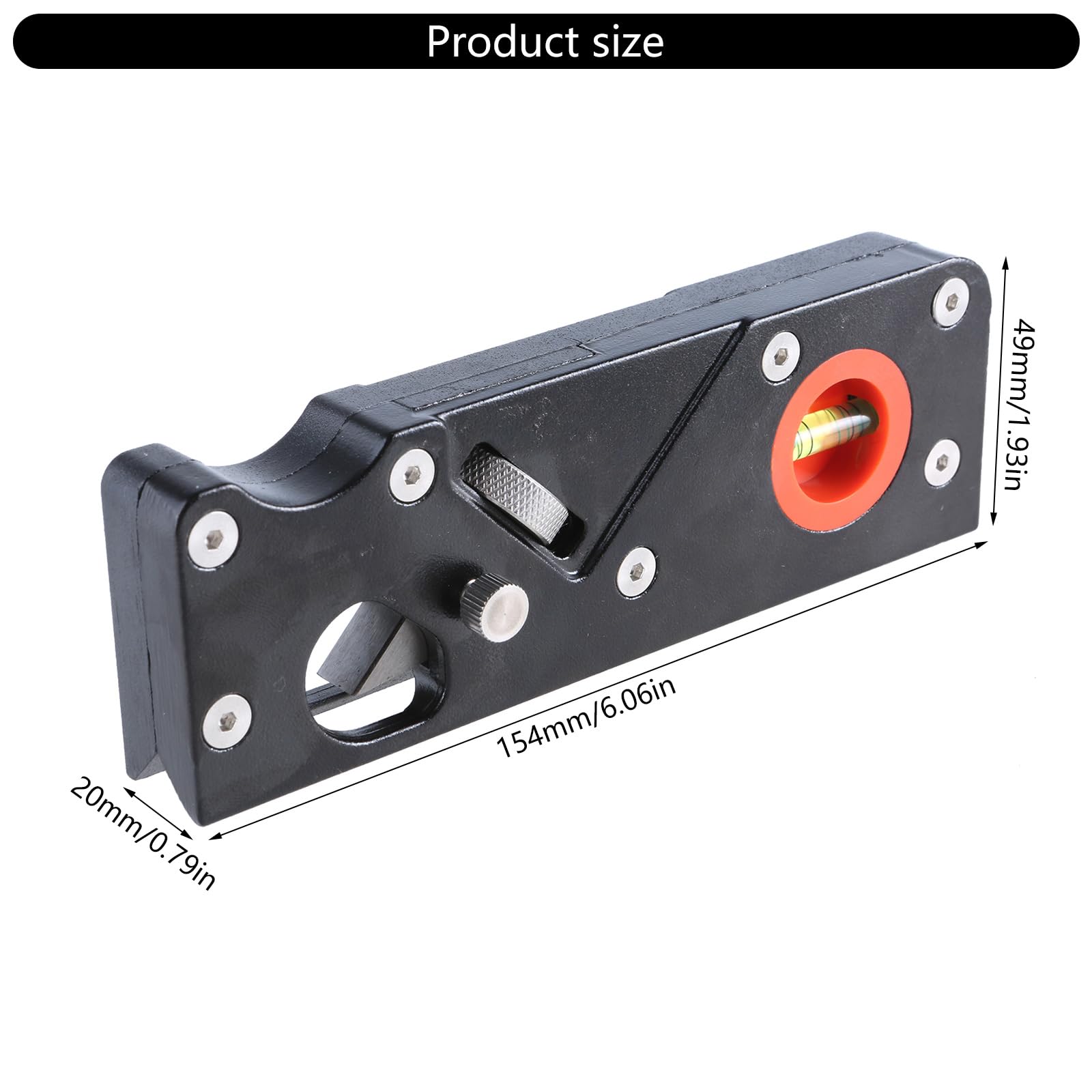 Pialla a mano in alluminio a testa multipla per smussare i bordi e progetti fai da te per la lavorazione del legno, regolazione rapida del legno