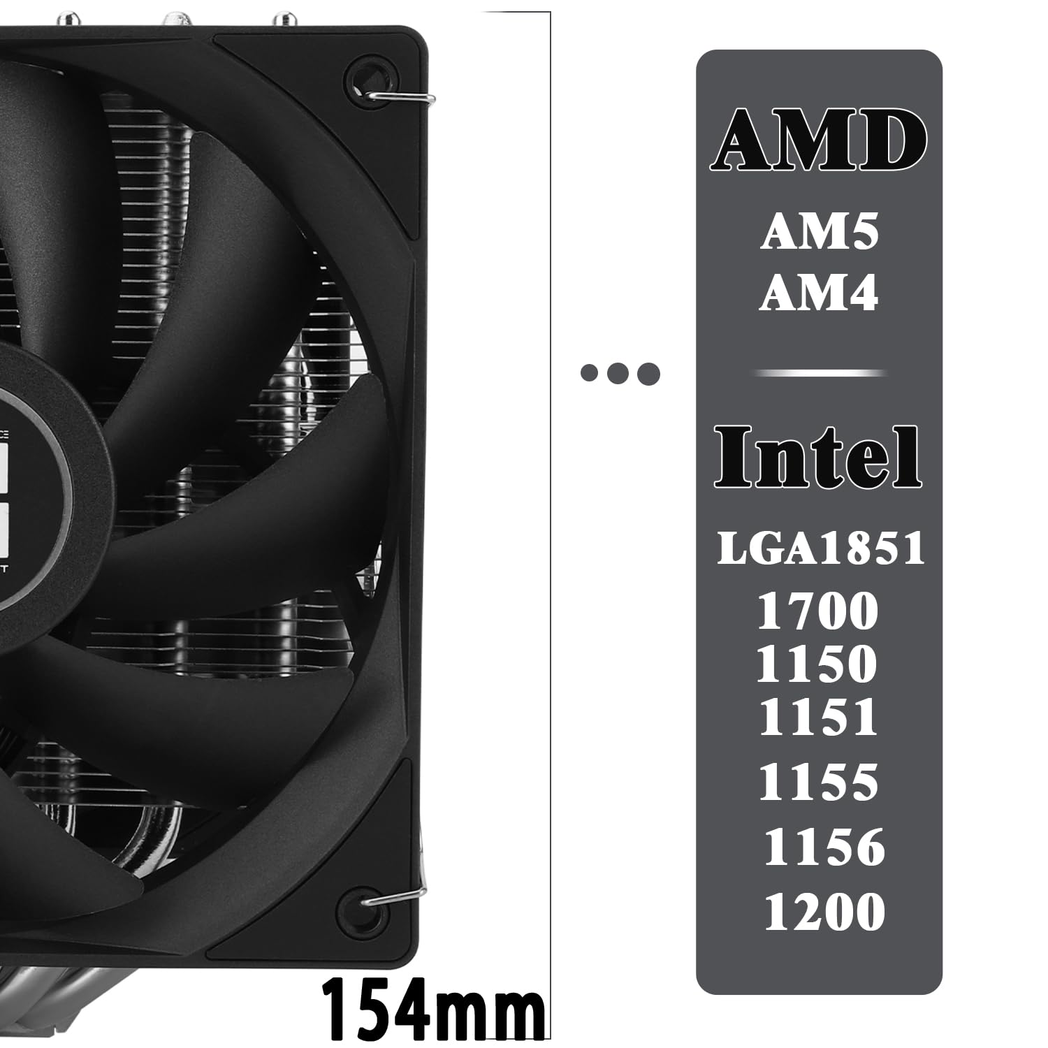 TR-Thermalright Phantom Spirit 120 SE - Radiatore CPU a doppia torre con 7 tubi di calore, Dual TL-C12B V2 PWM, per AM5/AM4, Intel lga1851/1700/115x/1200,154 mm